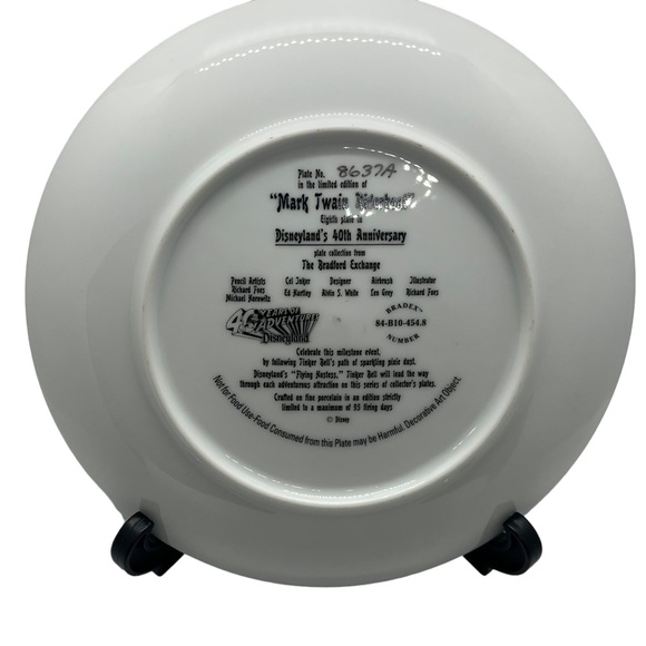 Disney Bradford Exchange Mark Twain Riverboat Disneyland Collector Plate - Picture 5 of 6